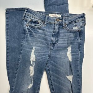 Hollister High Rise Distressed Skinny Jeans size 00/23